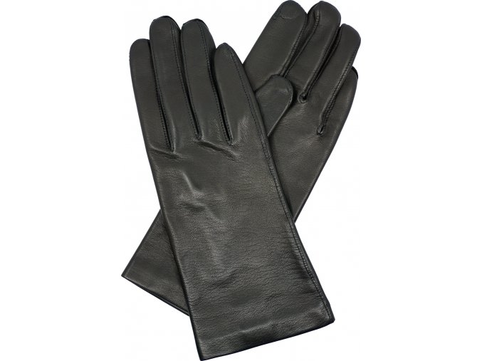 dámské kožené rukavice podšívka UH černá