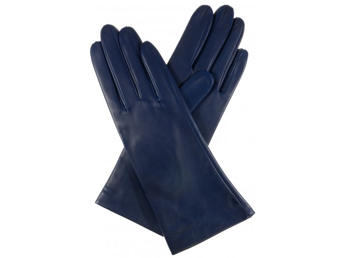 dámské rukavice hedvábí modré 35456810