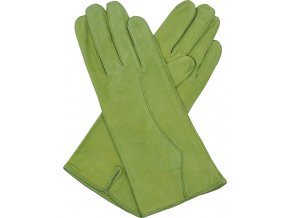 dámské kožené rukavice podšívka UH zelená