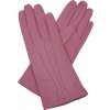 dámské kožené rukavice podšívka UH růžová