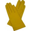 dámské kožené rukavice podšívka UH žlutá