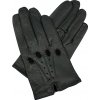 pánské kožené rukavice řidičské černé rozparek