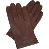 pánské kožené rukavice bezpodšívkové hnědé