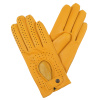 dámské rukavice řidičské tm. žluté