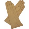 dámské kožené rukavice bezpodšívkové výšivka