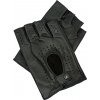 pánské kožené rukavice bezprsté černé