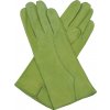 dámské kožené rukavice podšívka UH zelená