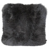 Polštář z jehněčí kožešiny anthrazit