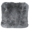 Polštář z jehněčí kožešiny šedá