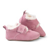 Dětské kožešinové bačkory MOGLI pro malé děti růžové