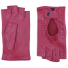 Dámské rukavice bezprsté tm. růžové