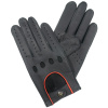 Pánské rukavice řidičské černé / červený lem