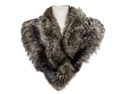 3233 2203 10 obroża z lisa srebrnego