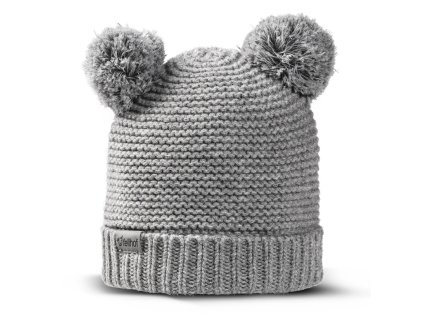 Czapka dziecięca Merino NIKI szara ln merino babymuetze niki szara 2439