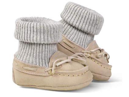 Kapcie dziecięce DAKOTA BABY beżowe patscherl dakota baby sand 1410