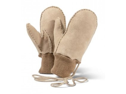 Rękawiczki dziecięce KINDER jasnobrązowe