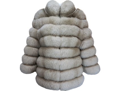 damski płaszcz z niebieskiego lisa