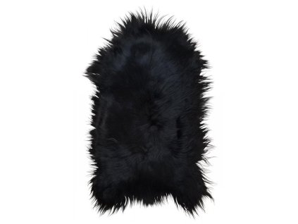 Futro jagnięce ISLAND czarno-brązowe