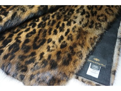 2513 1 kozesinova deka bizam potisk leopard 200 x 140 cm