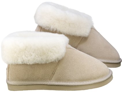 Kapcie futrzane PRAKTIK+ ​​beżowe