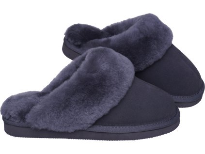 Kapcie futrzane PRAKTIK szare