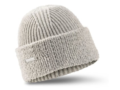 Czapka MERINO TEDDY szara