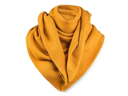 MERINO trójkątny szalik Gmunden żółty