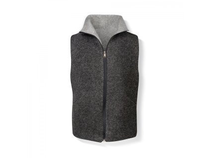 Męska dwustronna kamizelka z filcu wełnianego