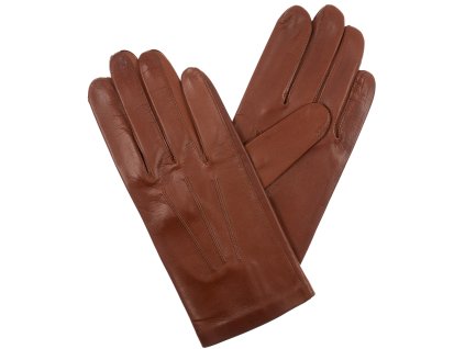 rękawiczki męskie bez podszewki brązowe