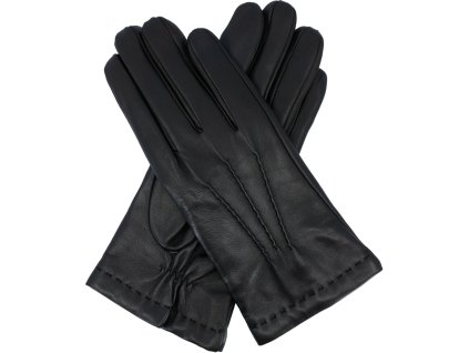 Rękawiczki męskie z czarną wełnianą podszewką (Rozmiar 10)