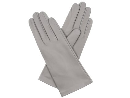 Rękawiczki damskie bez podszewki - gołębia szarość