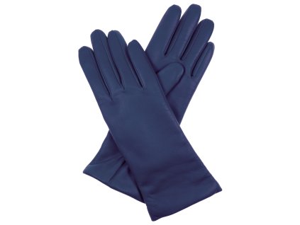 Rękawiczki damskie z podszewką wełnianą - niebieskie II