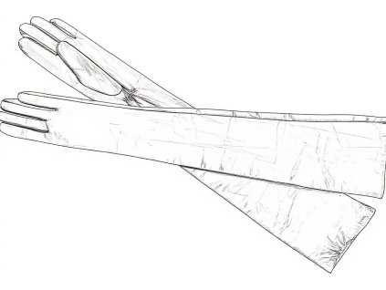 Rękawiczki damskie bez podszewki, ultra długie 16C - wybór kolorów