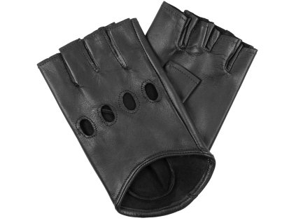 Damskie ultrakrótkie rękawiczki bez palców - czarne