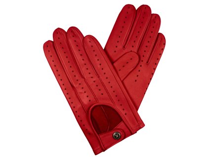 Rękawiczki samochodowe męskie - kardynał czerwony