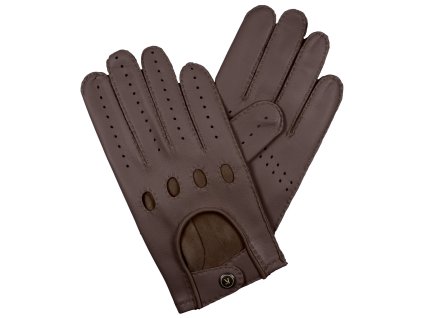 Rękawiczki samochodowe męskie - brązowe