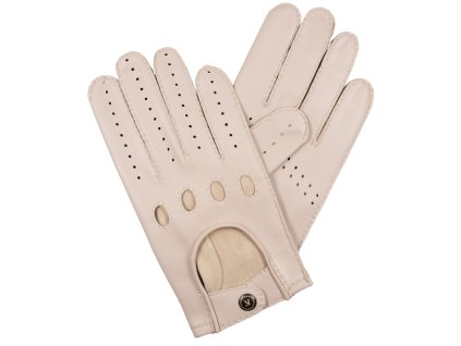 Rękawiczki samochodowe męskie - jasnoszary