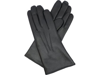 rękawiczki damskie z czarną wełnianą podszewką