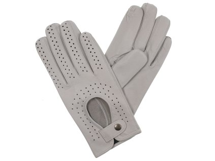 Damskie rękawiczki samochodowe, gołębioszare (Kolor 04 - szary, Rozmiar 6,5)