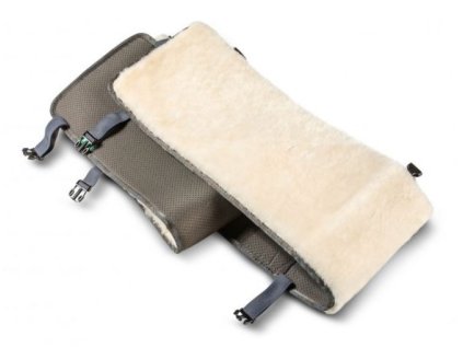 Poduszka z futra na ławkę piwną