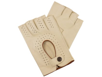 Rękawiczki bez palców męskie beżowe (Kolor 11 - brzoza, Rozmiar 10)