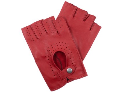 Rękawiczki bez palców męskie czerwone (Kolor 17 - czerwony, Rozmiar 10)