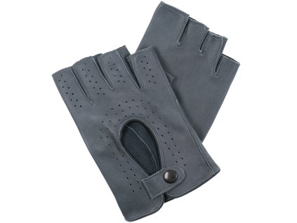 Rękawiczki bez palców męskie, szare (Kolor 09 - ciemnoszary, Rozmiar 8)