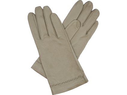 rękawiczki damskie skórzane bez podszewki taupe
