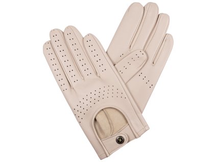 Rękawiczki samochodowe męskie - jasnoszary