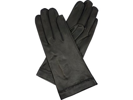 rękawiczki damskie skórzane bez podszewki czarne