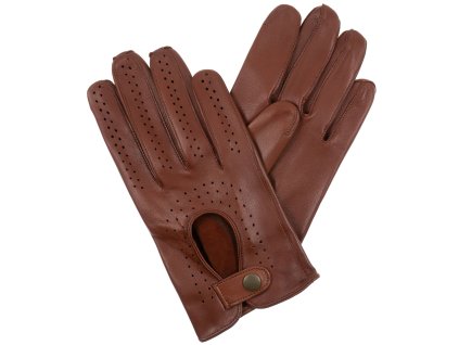 Rękawiczki samochodowe męskie koniakowe (Kolor koniak, Rozmiar 8)