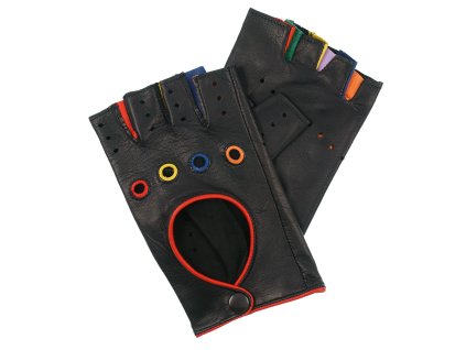 Rękawiczki damskie bez palców, kolorowe