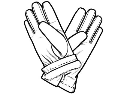 Rękawiczki męskie z podszewką z futra króliczego - wybór koloru