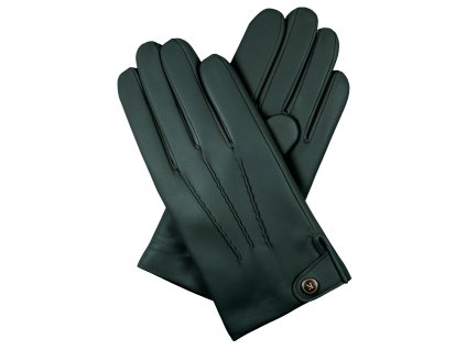 Rękawiczki męskie z podszewką wełnianą - zielone